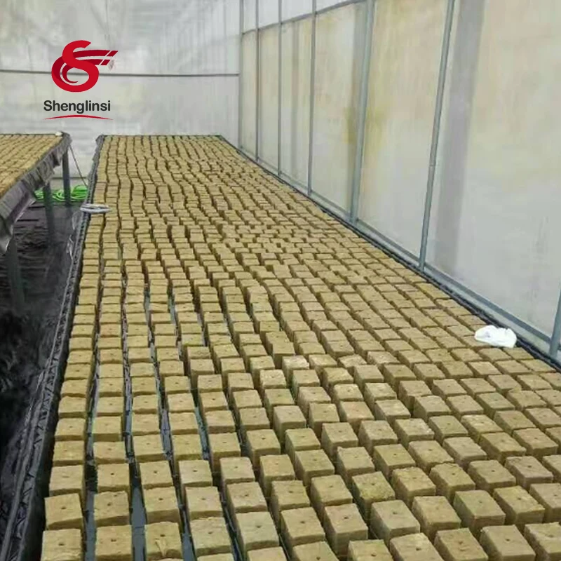 Vacuum Tray Seeder 3x3x4cm hydroponic agricultural rock wool cubes rock wool farm
