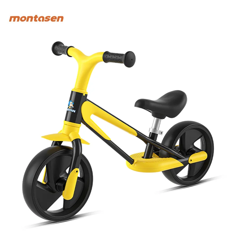 Montasen Design BB03 8 Inch Aluminum Alloy Plastic Motorcycle Balance  Kids Push Toy Bicycle Cycling Bike For Children