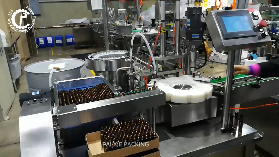 Customized automatic roll-on bottle essential oil smart filling machine filling capping line