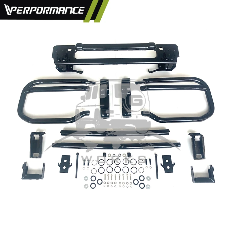 2021 Year Glossy Black G Class W464 G63 Front Bumper Guard 1:1 Car Bumpers Bull Bar Bracket Protective Car Accessory for G63