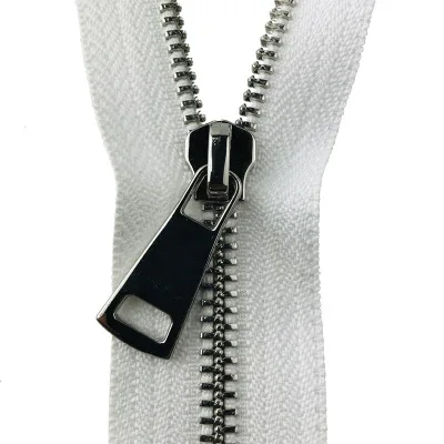 Metal Zippers by The Yard NO 3 Silver Y Teeth Zipper Bulk 5 Yard Black Zipper Tape