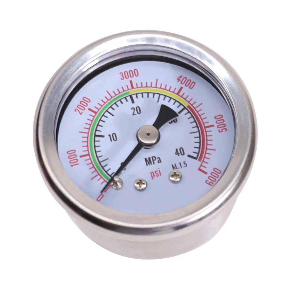 Specialized Production Durable Side or Back 1/8NPT Thread 40Mpa 400Bar 6000psi with Oil or without Oil Pressure Gauge