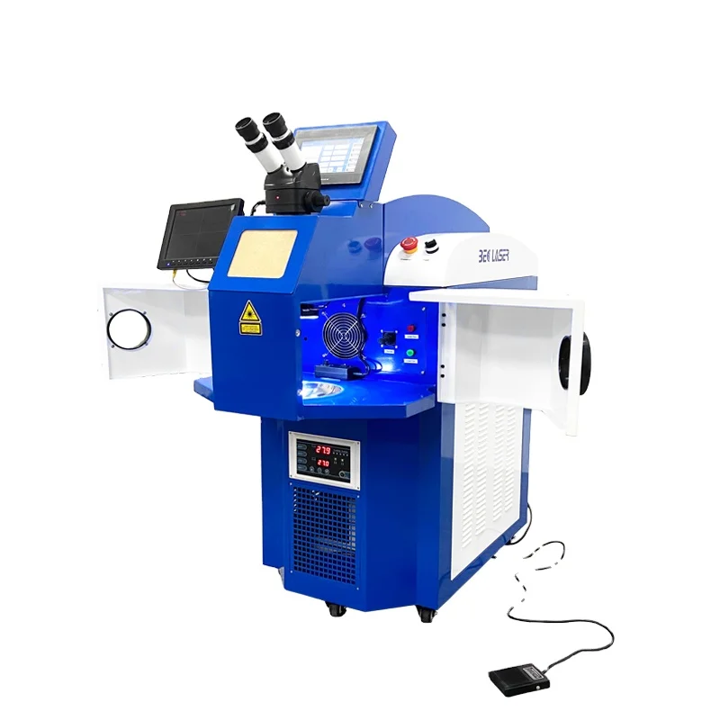 200W  Integrated  inbuilt water chiller Jewelry laser welder laser welding machine with CCD Monitor for jewelry welding repair