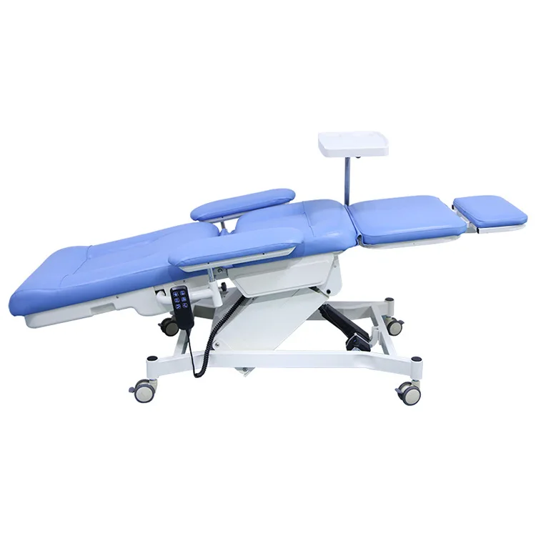 Beauty design high quality hospital electric 4 motors blood donor Dialysis patient phlebotomy chair Chemotherapy