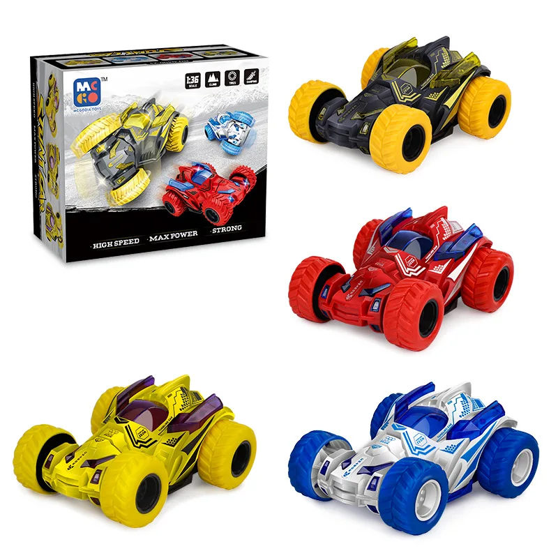 ABS Double-sided Four-wheel Drive Inertial Toy Car Stunt Collision Rotate Twisting Off-road Vehicle Kids Toys Model Car For Boys