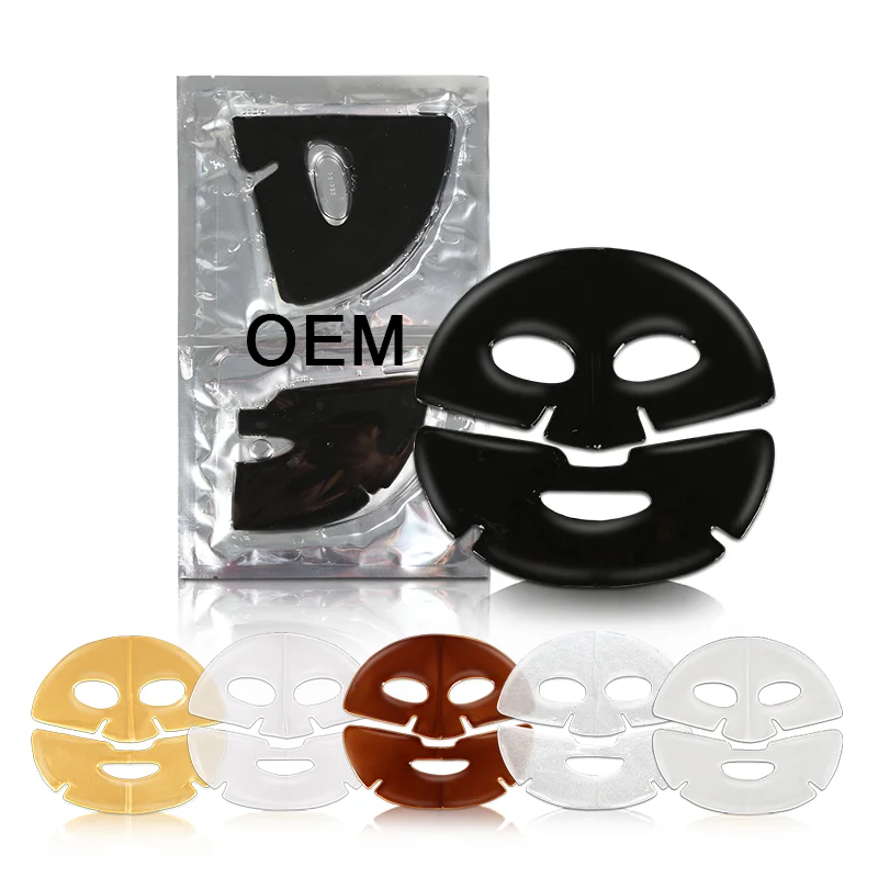 Best Selling Black Bamboo Charcoal Dropshiping Korean Skin Care Hydrogel Men Facial Mask Sheets Women Crystal
