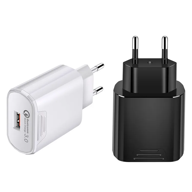 EU multi quick charge 3 0 usb дорожное зарядное устройство с одним USB-кабелем для быстрой