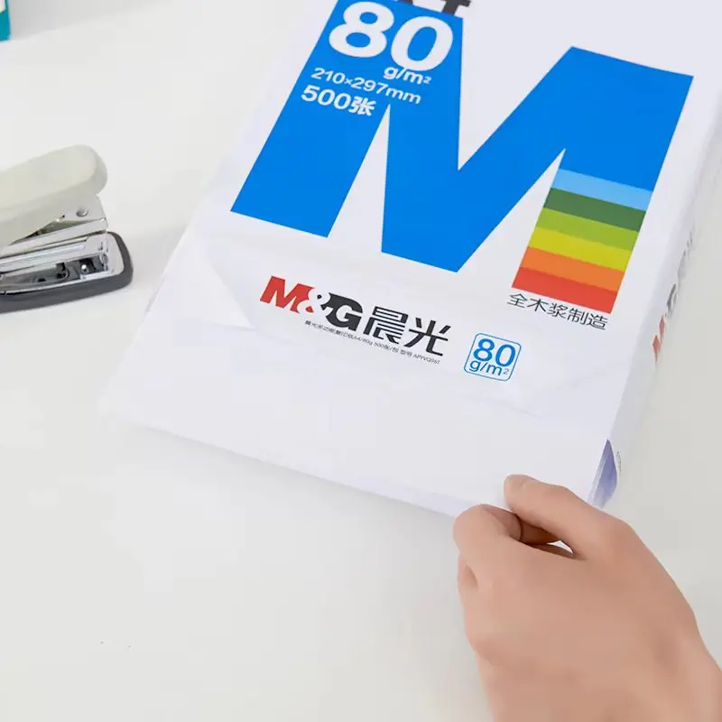 M & G A4 бумага премиум качества 80gsm бумажная для печати проект двойной белый принтер офисная копировальная оптом