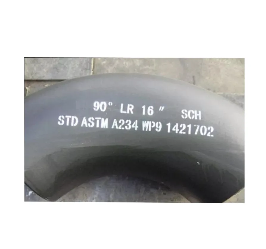 ASTM A234 WP9 carbon steel 16in 90 degree LR STD pipe fitting welded  elbows for oil gas
