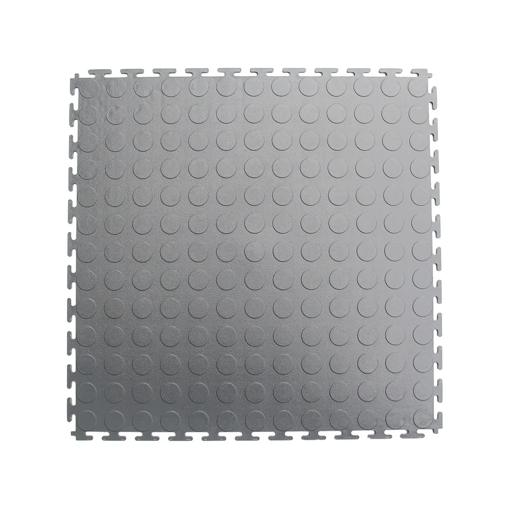 Heavy duty anti slip industrial pvc coin workshop floor tile