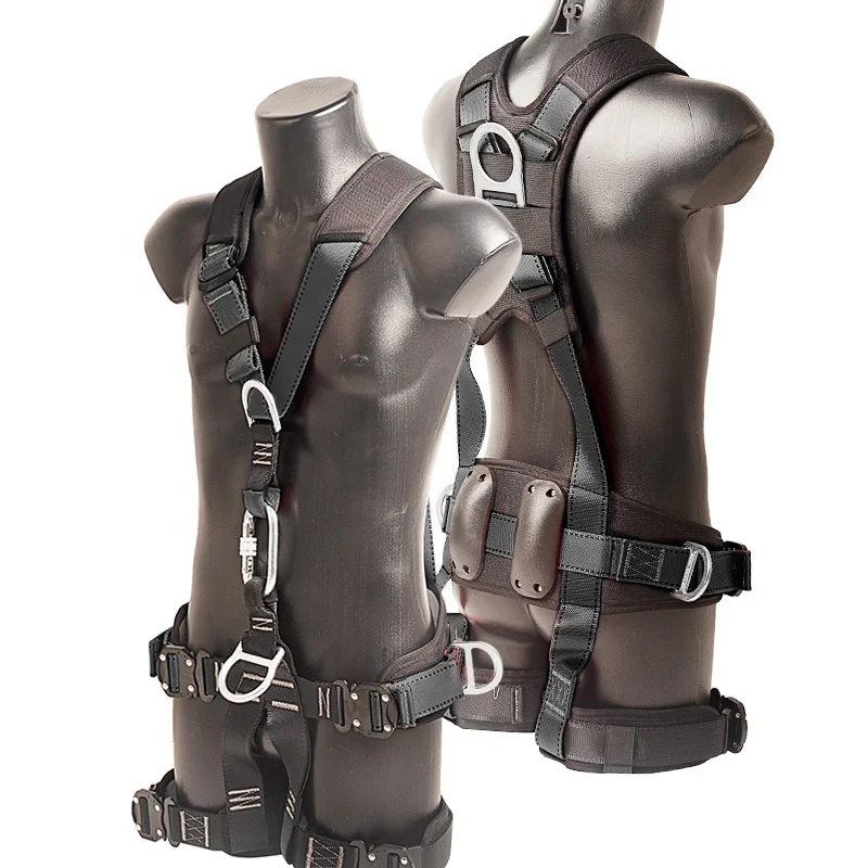 Fall Protection Safety Belt Durable Industrial Full Body Safety Harness with Back Support