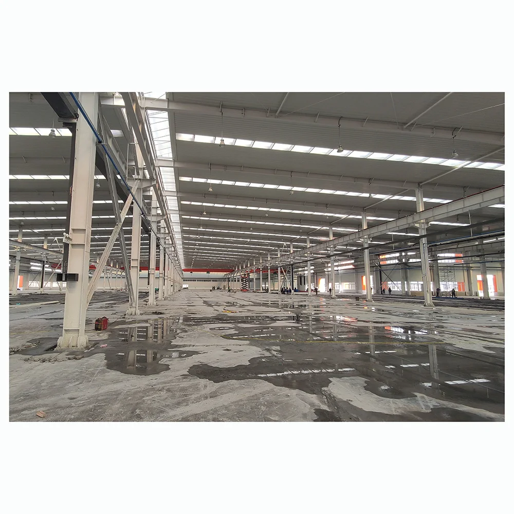 China Prefab Large Span Good Quality Steel Construction Metal Prefabricated Light Steel Structures Project Workshop Building