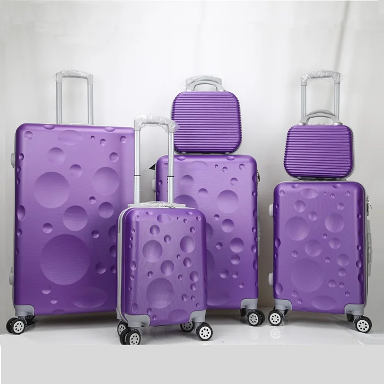 wholesale luggage distributor suitcase 6 pcs bag and luggage