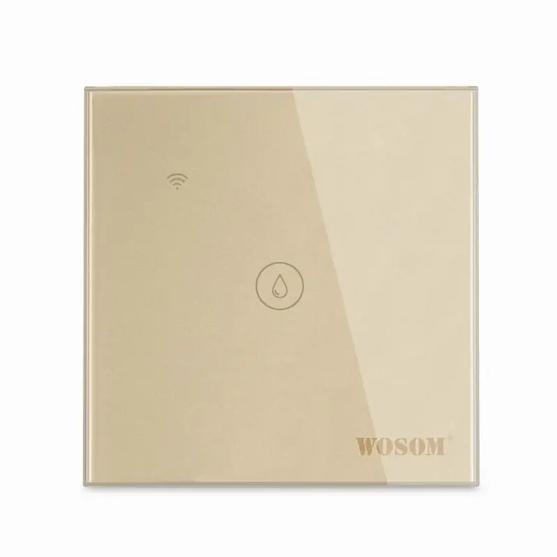 WOSOM HTSW Retail EU/UK Standard Glass Panel Switch Smart Life Water Heater Switch Touch Switch