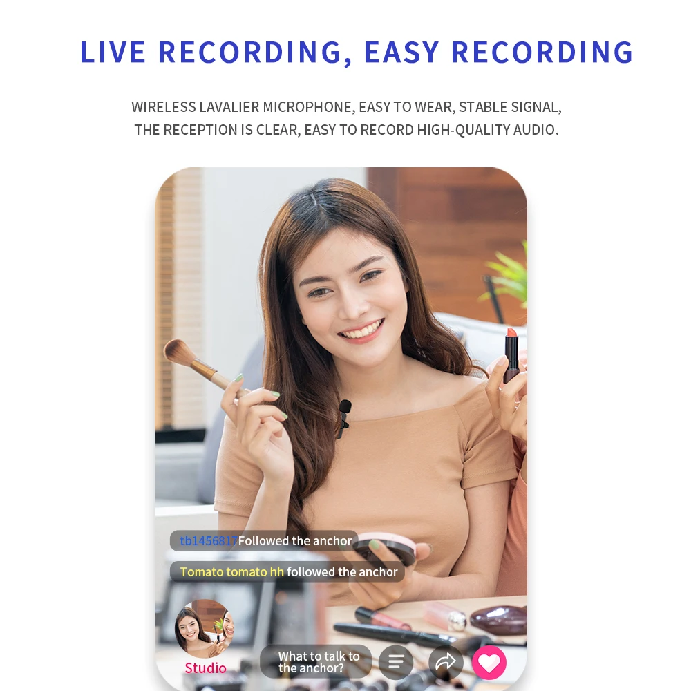 Hot Sale Factory Direct Vlog Professional Wireless For Andriod Microphone