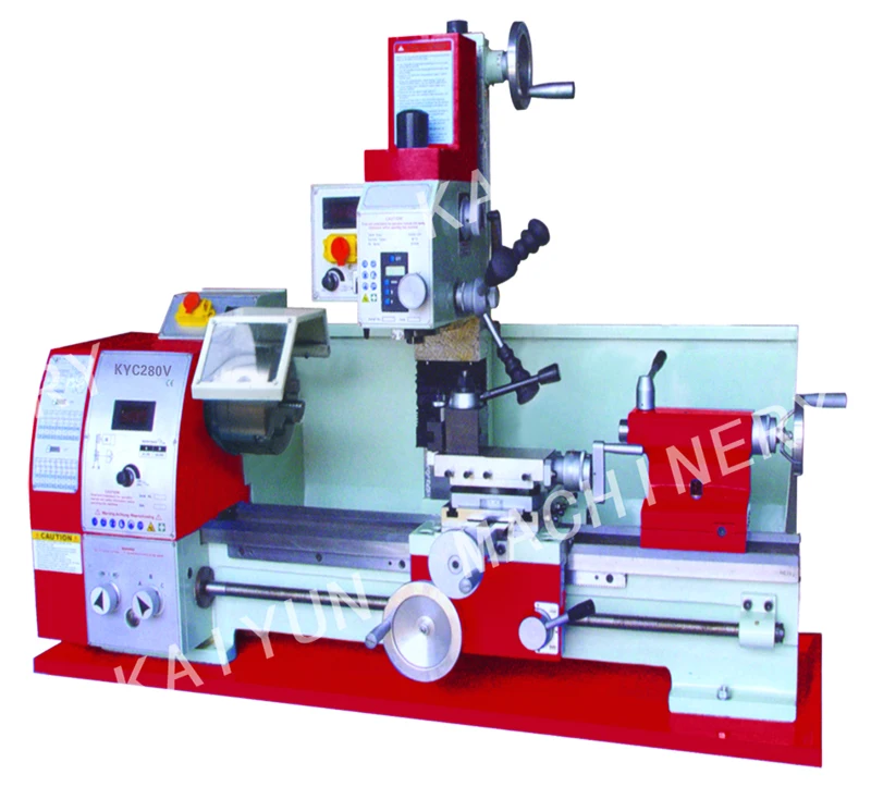 High Precision Portable Multi Purpose Manual Lathe Combination Machine KYC280V