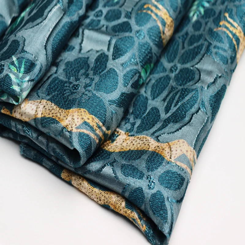 Digital Print murberry  Silk  Viscose Nylon blend  somali dirac  Fabric For Dress