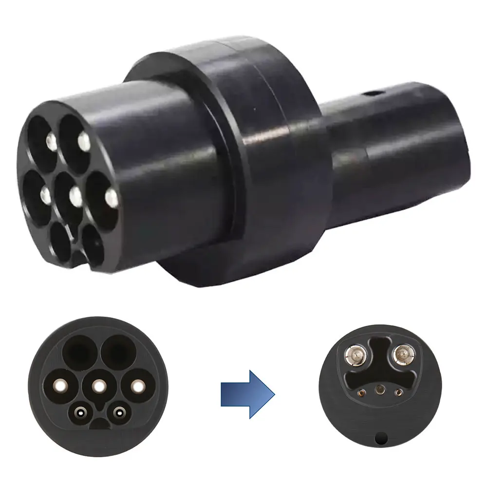 Type 2 To NACS Adapter Type2 Tpc (DC) Plug IEC 62196 Socket Charging Adaptor AC EV Charger EVSE Car Connector for Tesla Model S