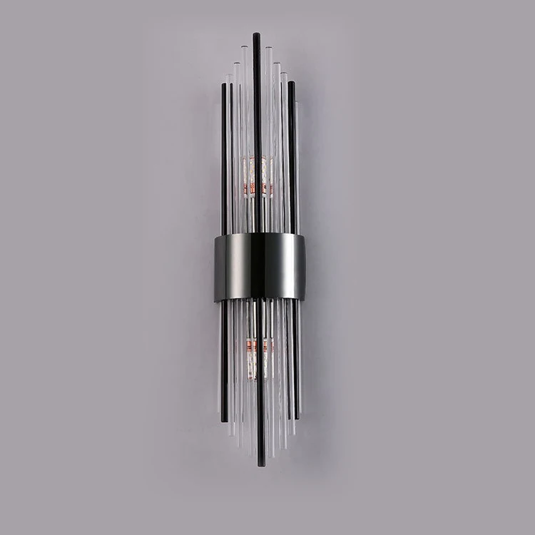 High Quality Postmodern Indoor Glass Bedside Light Luxury Interior Decor Lighting For Home Modern LED Crystal Wall Lamp lights