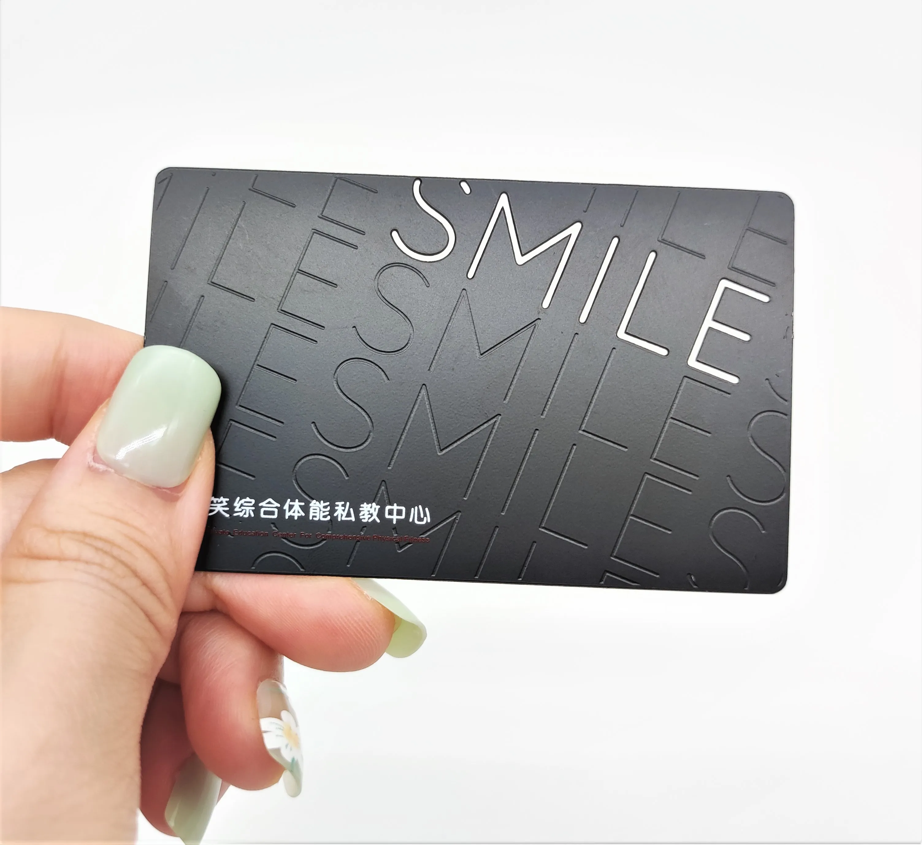 Custom Cheap Stainless Steel Laser Engraving Cut Metal Blank Credit Card Black Card Metal Business Cards