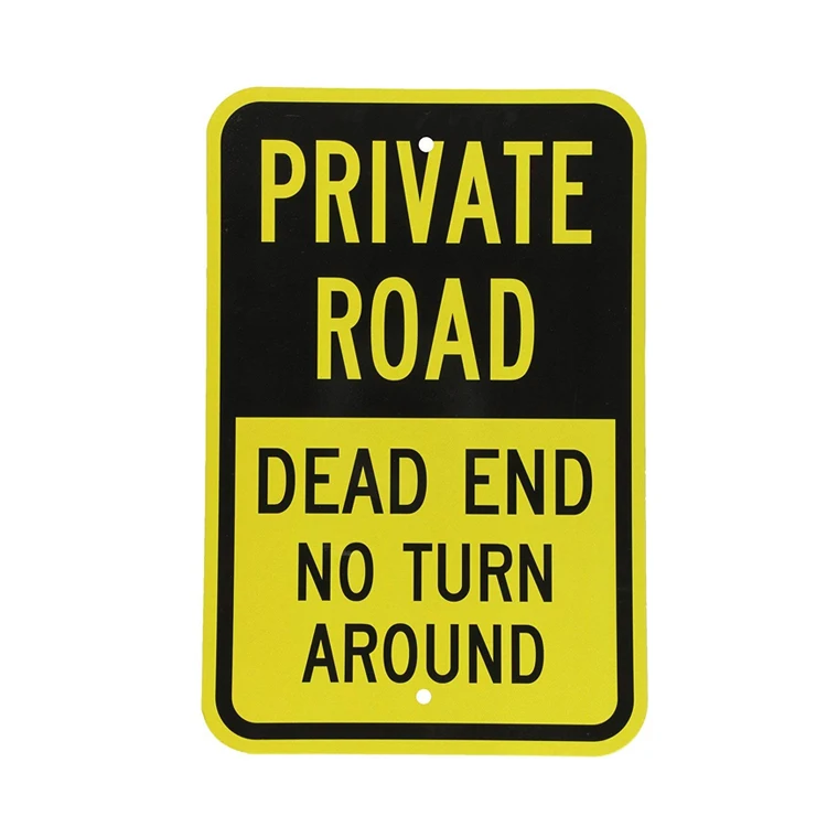 High quality traffic road reflective metal security us road signs Caution Sign