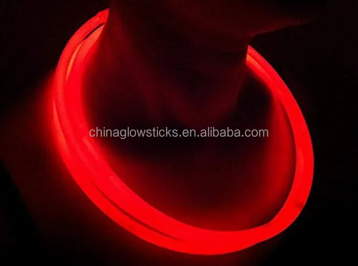 22' glow necklaces with connector cheering glow stick necklace party