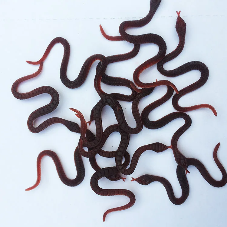Hallowmas Decor Plastic Practical Joke Strange Funny Small Snake Model Props Toy