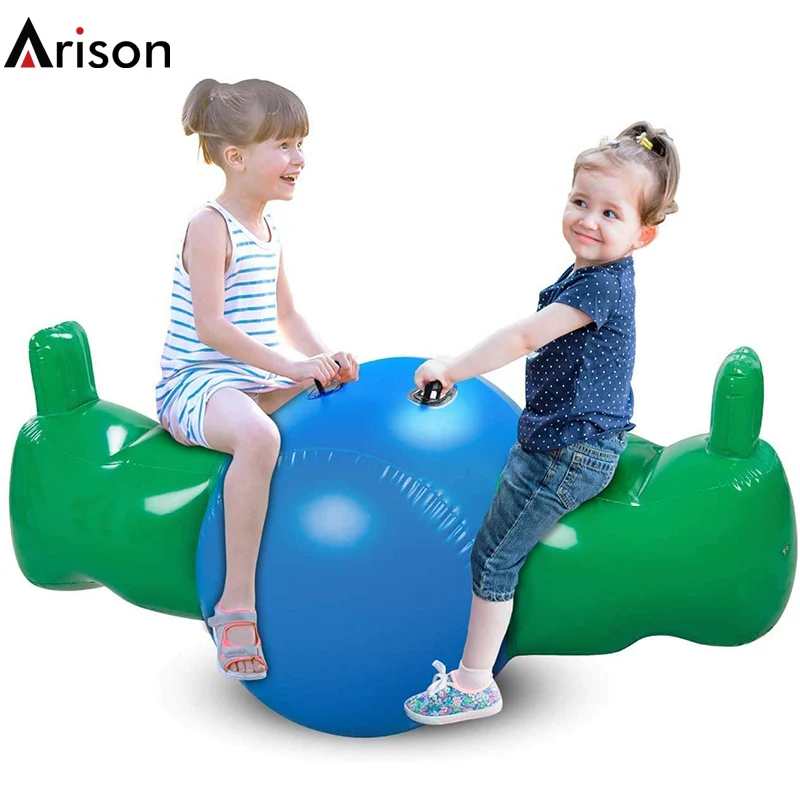 Durable environmental PVC inflatable seesaw inflatable pool water float ride toy for OEM custom water toy