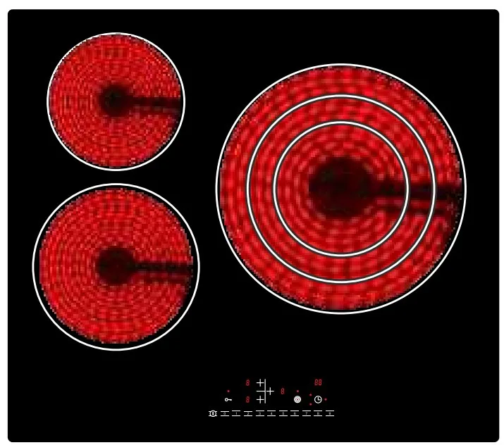 2024 New Production Three Pot Head Cook Different Food Together Induction Cooker Induction Cooktop