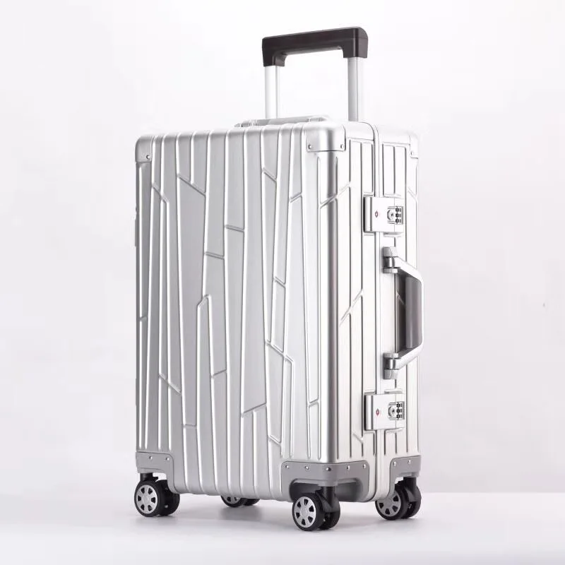 YX13002 Customization High Quality Aluminum Alloy Suitcase Travel Trolley Luggage Suitcases aluminum luggage suitcase