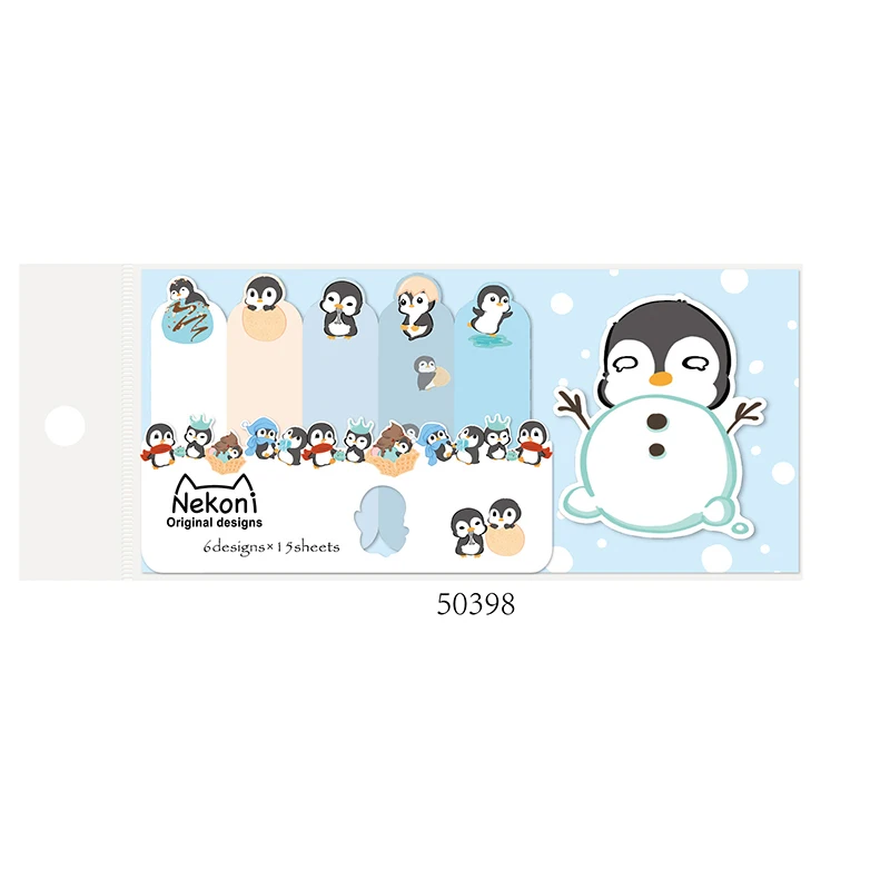 Nekoni Hot Sale Sticky Notes Pad Memo Pad Animal Self-Stick Note Pads Paper Index Bookmark Cute Kawaii Memo Note