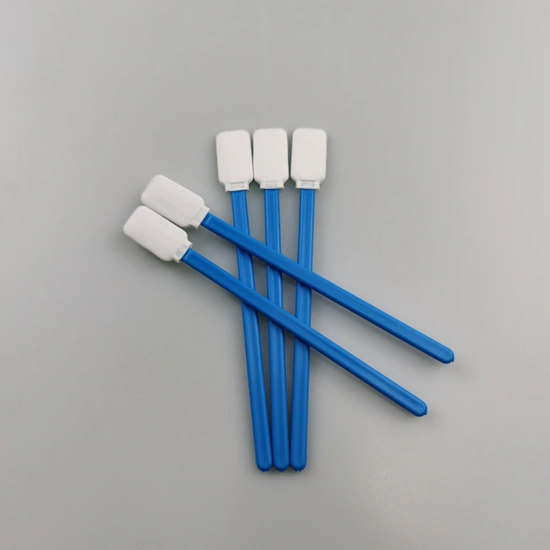 Double Layer Rectangle Polyester Swabs Hydro-Entangled Tip Cotton Buds