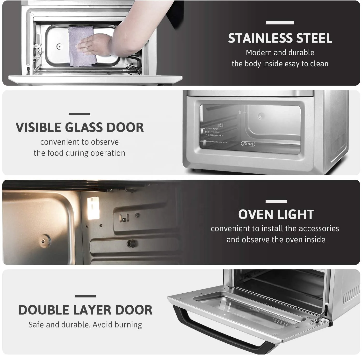 
Air Fryer Toaster Oven 20L Convection toaster oven Air Fryer Toaster oven air fryer Dehydrator all in one 