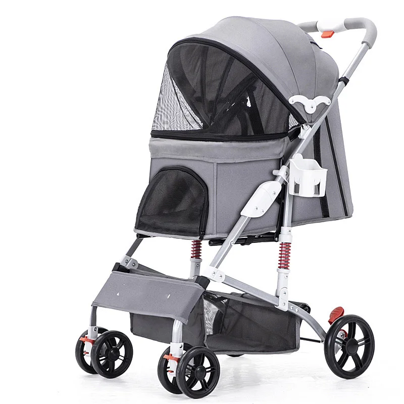 Breathable Design Hot sale Pet Dog Cat Foldable Travel Pet Stroller Outdoor Use Easy Walk China Manufacturer