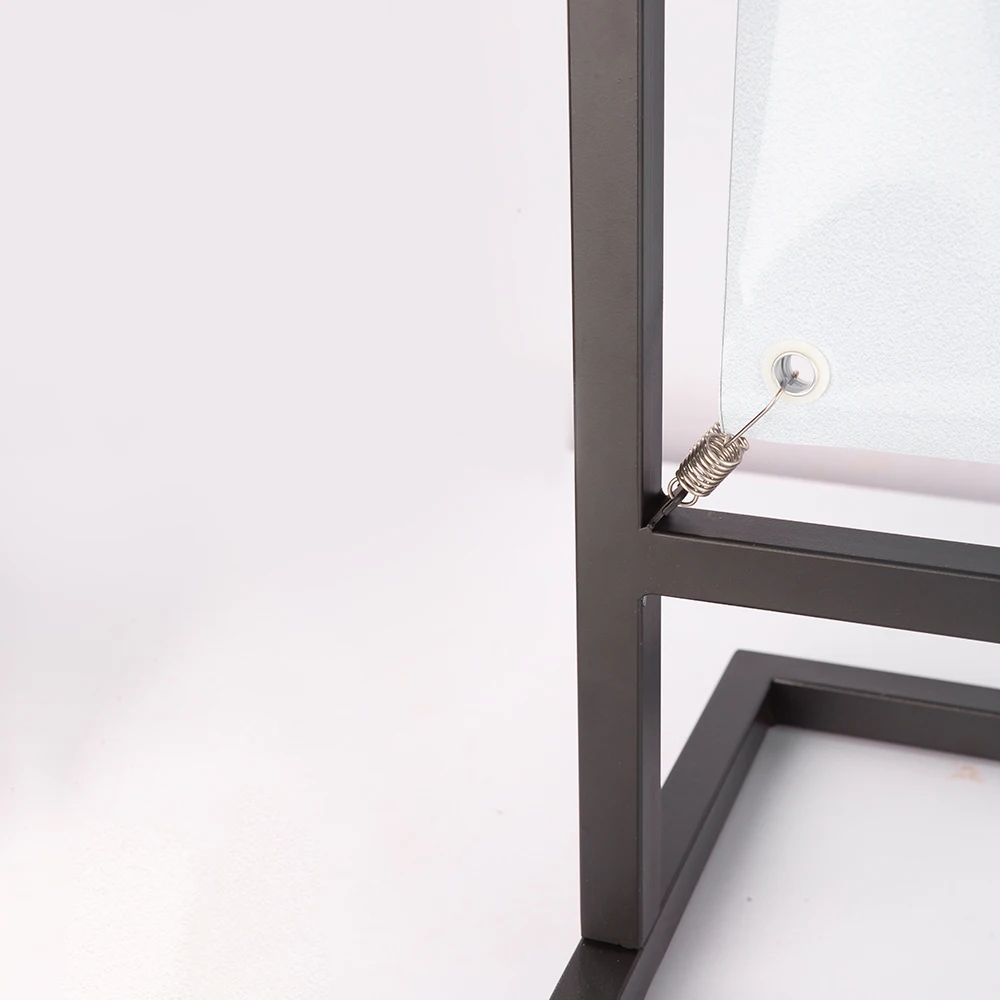 Best sale JC display double side iron poster stand advertising 48*143cm steel banner with hook