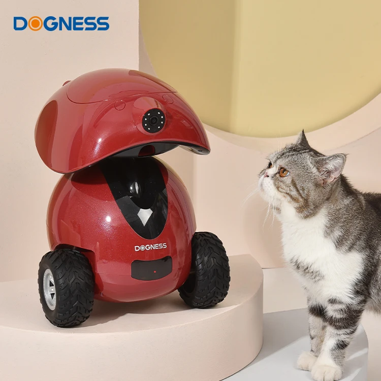 Dogness New Design Wholesale Automatic Dog Companion Robot Intelligent Wifi Camera Cat Ipet Robotic Toy with Microphone