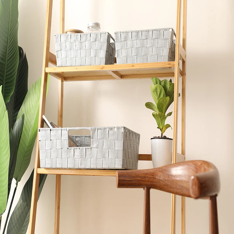 Wholesale Nylon Handwoven Waterproof Plastic Storage Basket