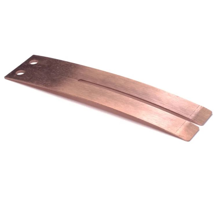 Custom copper sheet metal electrical battery contact spring plate