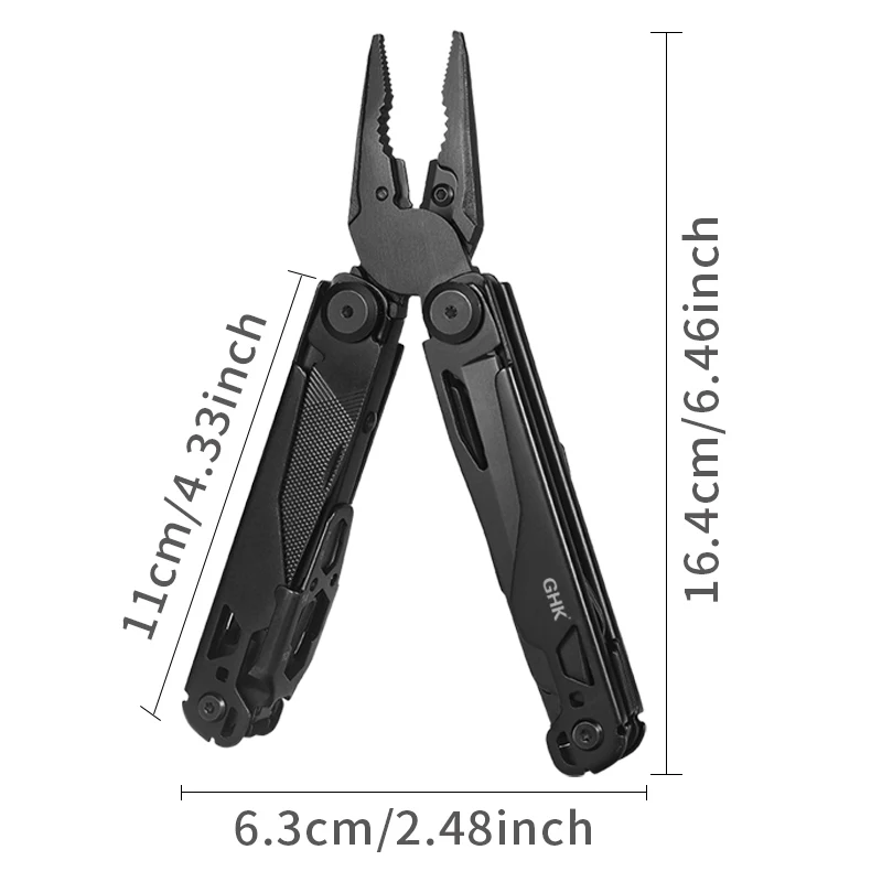18 in 1 Survival Pocket Multifunction Folding Full Locking Multi Tool Combination Camping Multitool Pliers