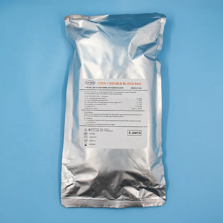 200m-500ml Signature Simulated PVC Blood Collection bag