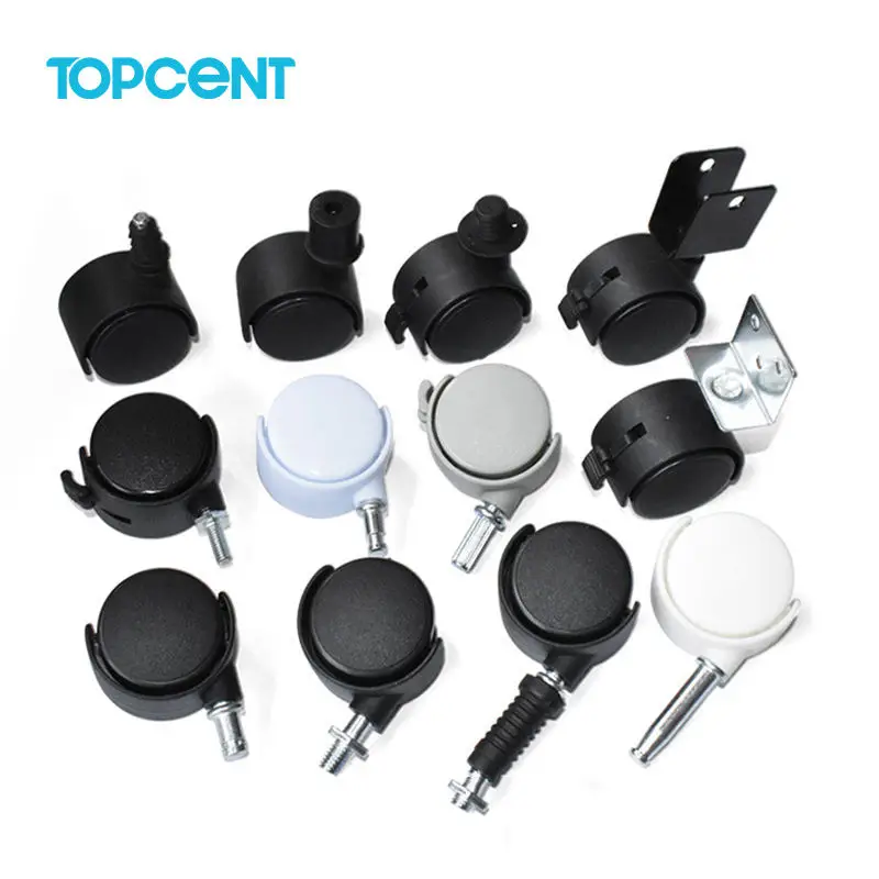 TOPCENT Top plate fixing swivel caster medium furniture caster heavy duty caster wheel