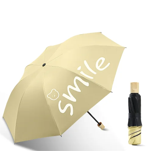 3 fold  three fold wooden handle umbrellas high quality umbrella uv protection luxury umbrella