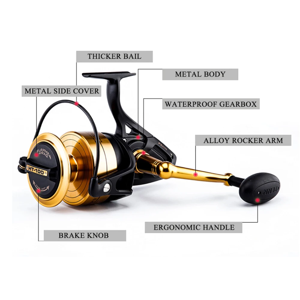 100% оригинальная спиннинговая катушка PENN SPINFISHER V SSV для морской рыбалки