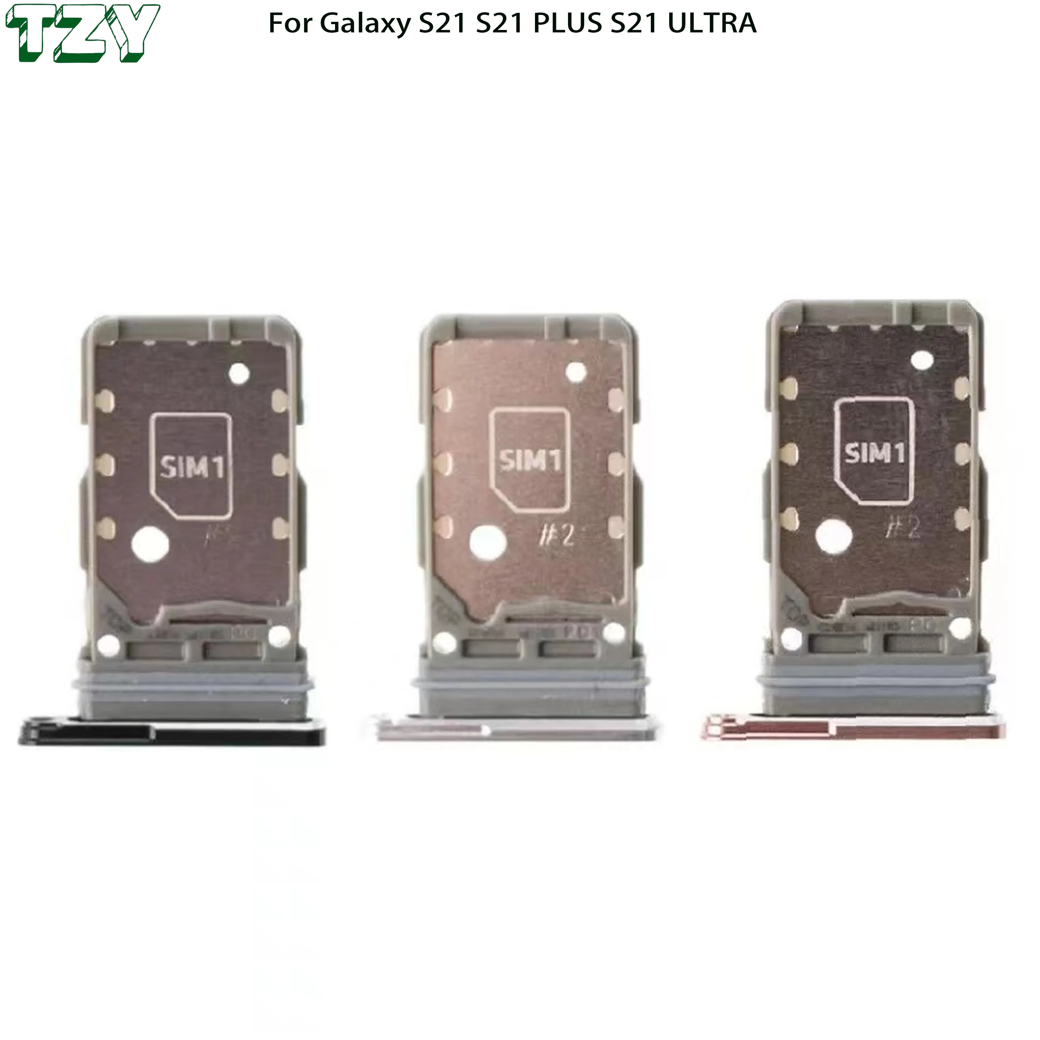 Mobile phone accessories Sim Card Tray For Samsung S21 S21 Plus S21 Ultra Sim Holder Slot Plate