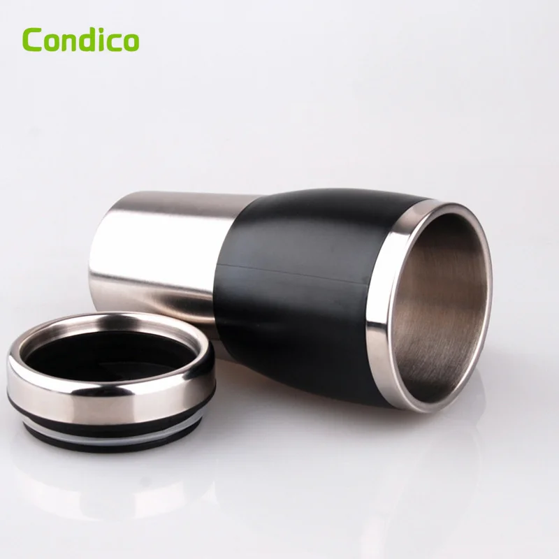 Condico In-vehicle Car Electrical Heating Tumbler Cup 12v Cars Stainless Steel Electric  Plug Water Cup