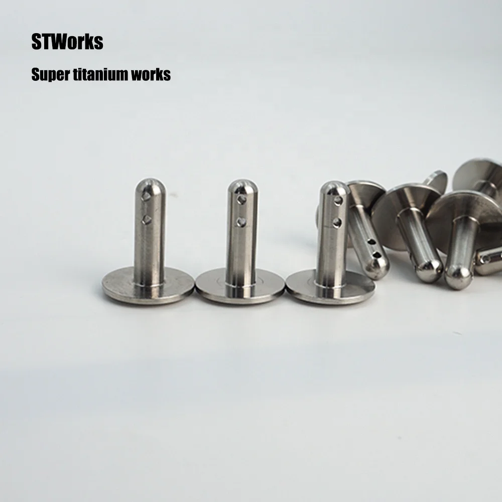 Non-standard round lead screws titanium grooved pins titanium circlip / Buckle grooved / Step retaining pins