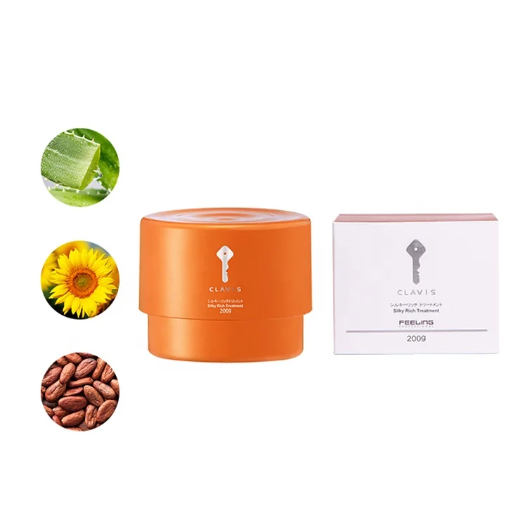 OEM Professional Smoothing Shining Nourishing CLAVIS Silky Rich Treatment 200g for Dry Hair