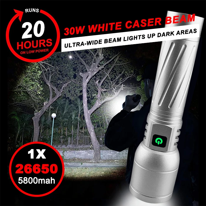 Wholesale Super Bright Laser Powerful Flashlights Torches 100000 Lumens Waterproof Rechargeables Tactical Led Flashlight