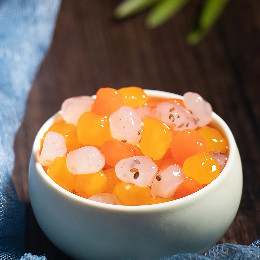 Daiyukai Edible Crispy Balls Bubble Tea Toppings Multi-flavoured Fruit Flesh Fruit Flavour Ingredients