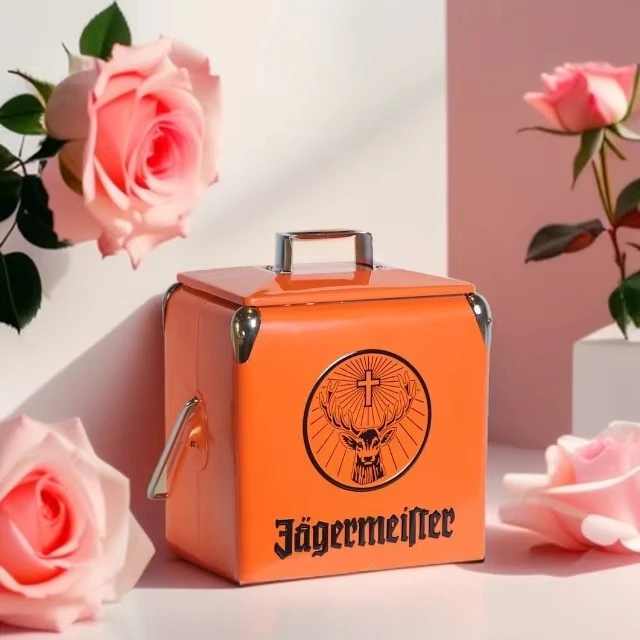 13 Liter Retro Metal Cola Cooler Box  Portable Multi-functional Cold/Warm Dual-Purpose Food/Beverage Ice Chest Cooler Box